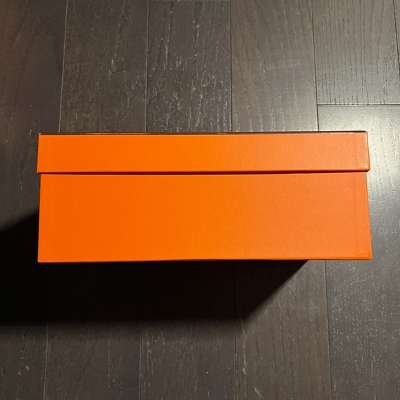 Hermes medium empty box case decoration storage orange ribbon tissue - Picture 6 of 14